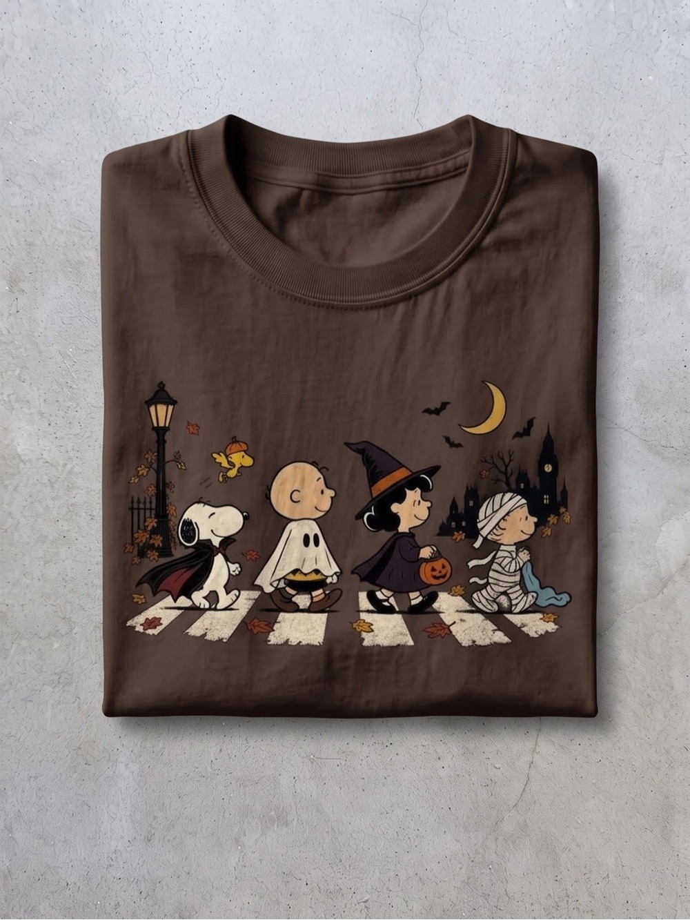 Vintage Peanuts Halloween Spooky Trick or
Treat Fall Season T-shirt - Gildan